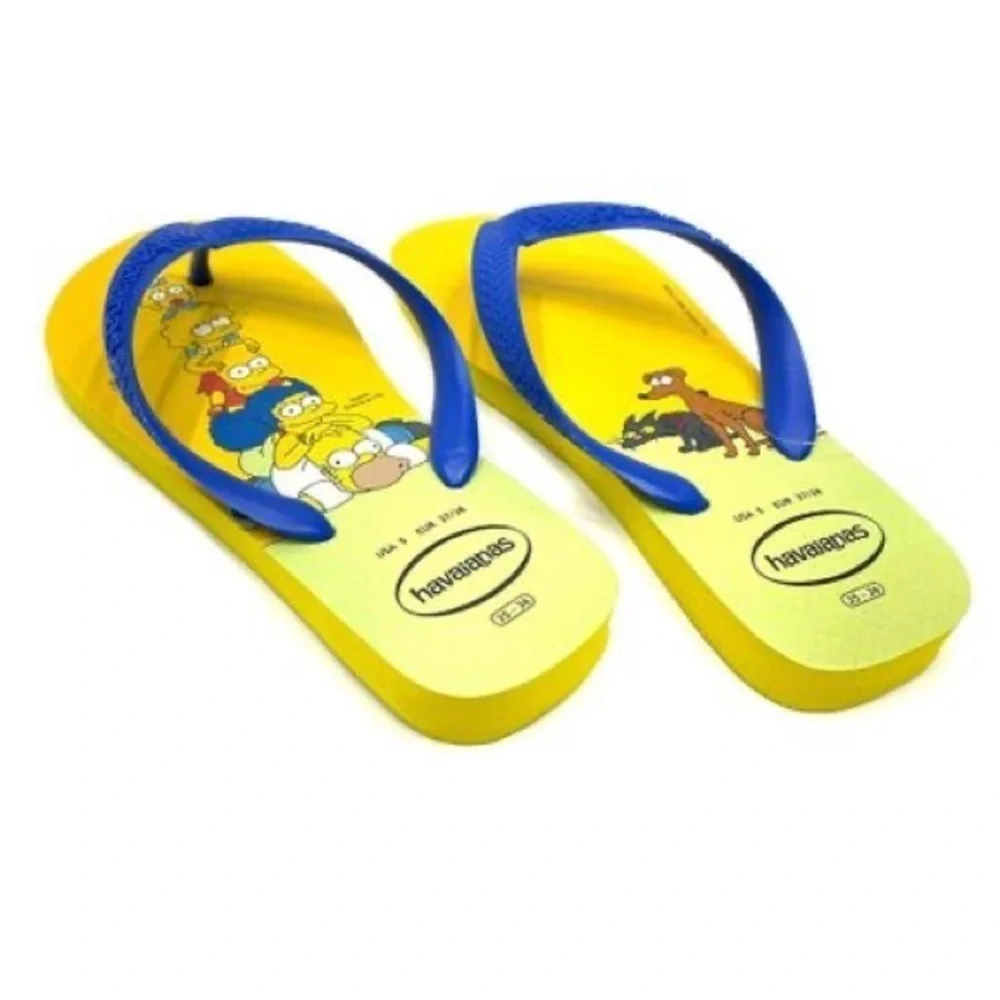 Havaianas Simpsons TV Family Pop Art Abstract Cartoon Beach Flip Flop Sandals